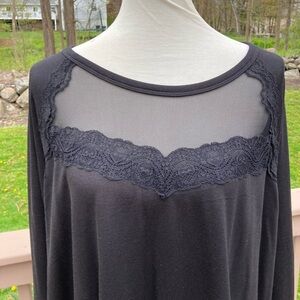 Torrid lace sexy mesh sweatshirt NWT plus size